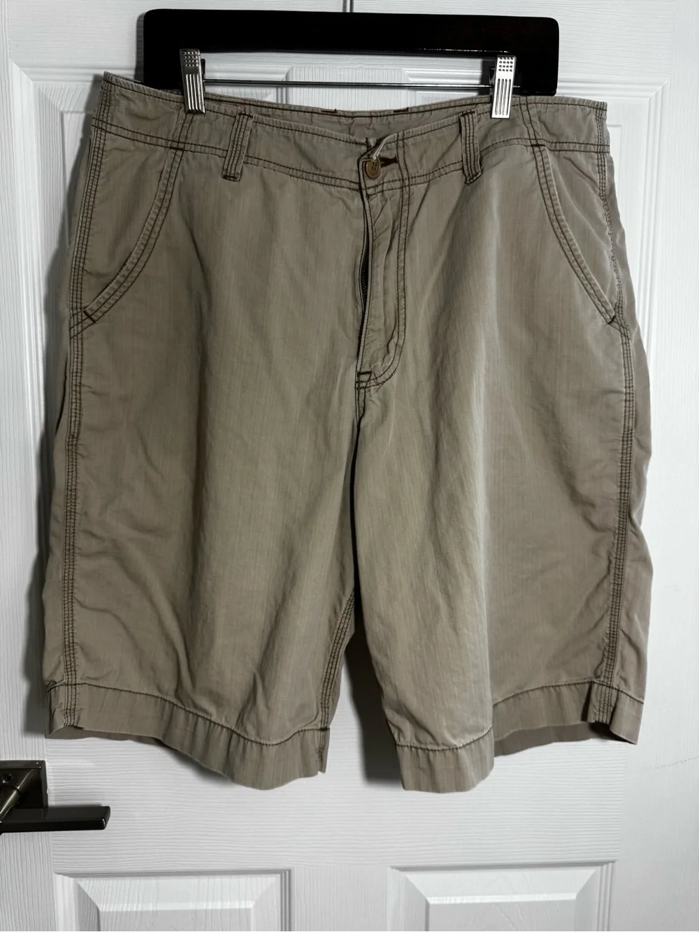 Lucky Brand Beige Flat Front Men's Shorts
